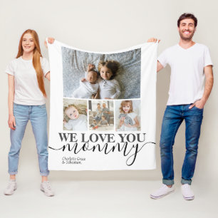 Personalisierte Foto- und Textfotografie Fleecedecke
