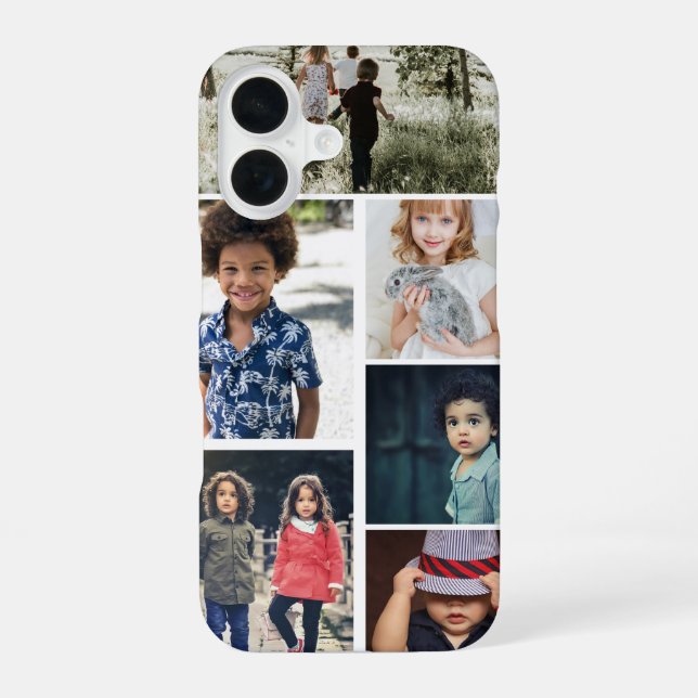 Personalisierte Foto- und Textfotografie iPhone 16 Hülle (Rückseite)