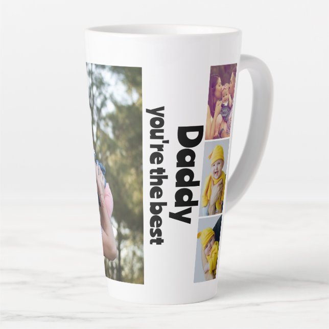 Personalisierte Foto- und Textfotografie Milchtasse (Rechte Ecke)