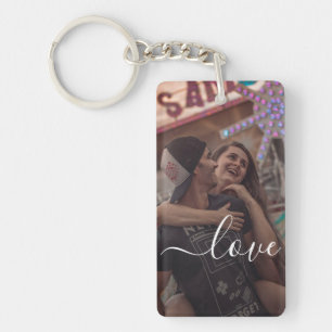 Personalisierte Foto- und Textfotografie Schlüsselanhänger