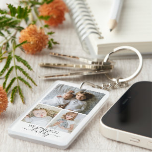 Personalisierte Foto- und Textfotografie Schlüsselanhänger
