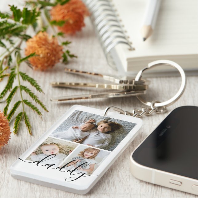 Personalisierte Foto- und Textfotografie Schlüsselanhänger (Vorderseite rechts)