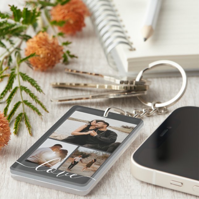 Personalisierte Foto- und Textfotografie Schlüsselanhänger (Vorderseite rechts)