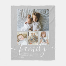Personalisierte Foto- und Textsammlung Fleecedecke