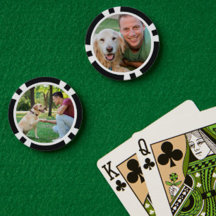 Personalisierte Foto-Vorder- und Rückseite Pokerchips