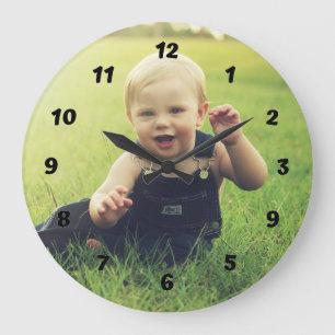 Personalisierte Foto-Wand-Uhr Große Wanduhr