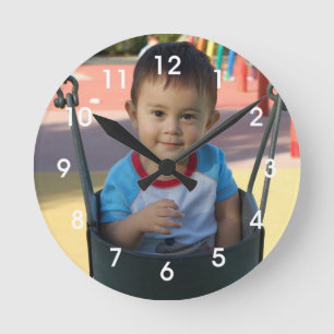 Personalisierte Foto-Wand-Uhr Runde Wanduhr