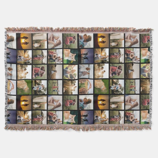 Personalisierte FotoCollage Decke (Vorderseite)