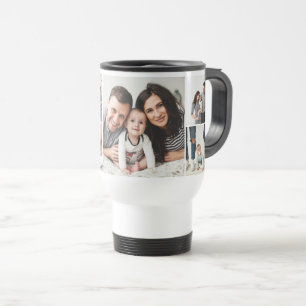 Personalisierte FotoCollage der Familie 7 Reisebecher