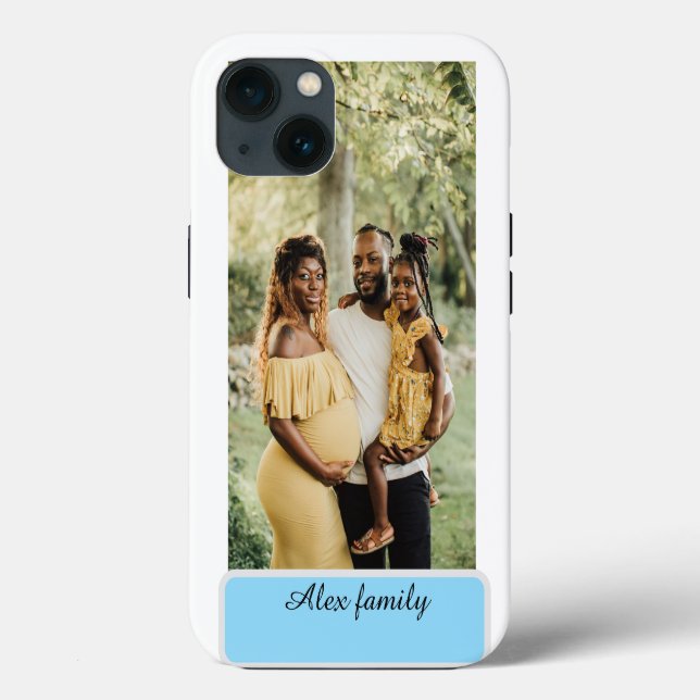 Personalisierte FotoCollage einer Familie Case-Mate iPhone Hülle (Rückseite)