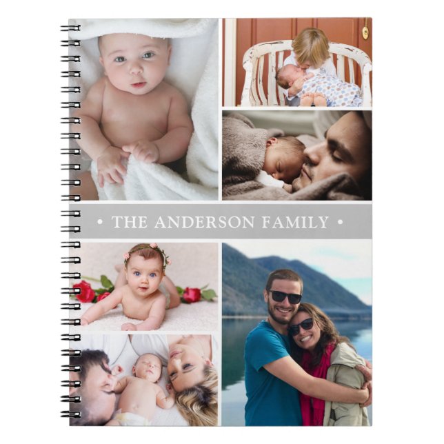 Personalisierte FotoCollage-Familie Notizblock (Vorderseite)