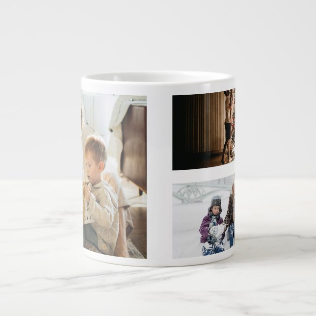 Personalisierte Fotocollage Jumbo-Tasse (Vorderseite)