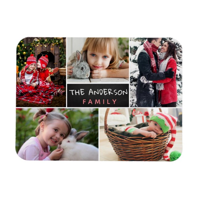Personalisierte FotoCollage Magnet (Horizontal)