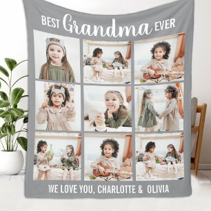 Personalisierte FotoCollage Oma Fleecedecke