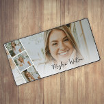Personalisierte FotoCollage Schreibtischunterlage<br><div class="desc">Personalisierung ist der nächste Schritt in der Innenarchitektur und die personalisierte Büromatte für Fotos ist das perfekte Statement, um Ihr Bürodesign auf die nächste Ebene zu bringen. Diese Tischmatte mit Ihrem Namen, Foto und drei Foto-Streifen ist der ultimative Weg, um Ihren Arbeitsbereich zu einem eigenen zu machen. Von Fotos von...</div>