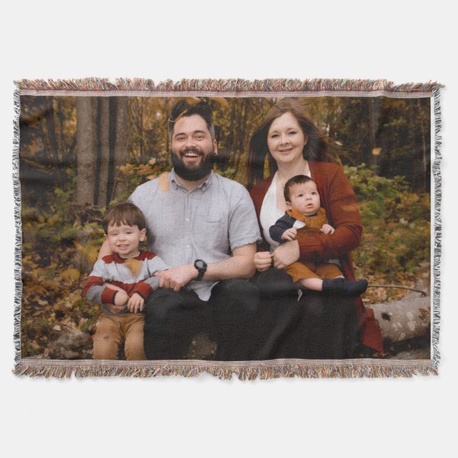 Personalisierte Fotodecke, individuelle Decke mit  (Vorderseite)