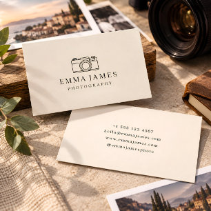 Personalisierte Fotografen Visitenkarte