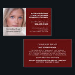 Personalisierte Fotografie, Psychotherapeutin Visitenkarte<br><div class="desc">Personalisierte Fotografie,  Psychotherapeut Business Cards vom Business Card Store.</div>