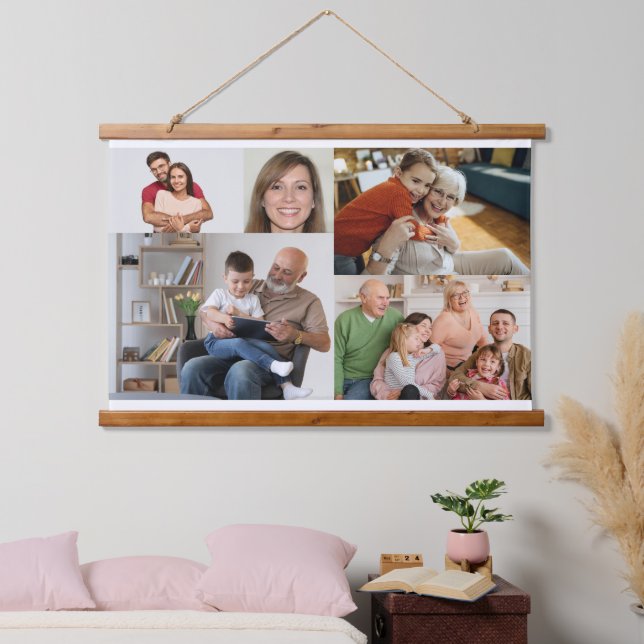 Personalisierte Fotografien Wandteppiche aus Holz (Schlafzimmer)