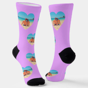 Personalisierte Fotohandschuhe mit Herz Custom Col Socken