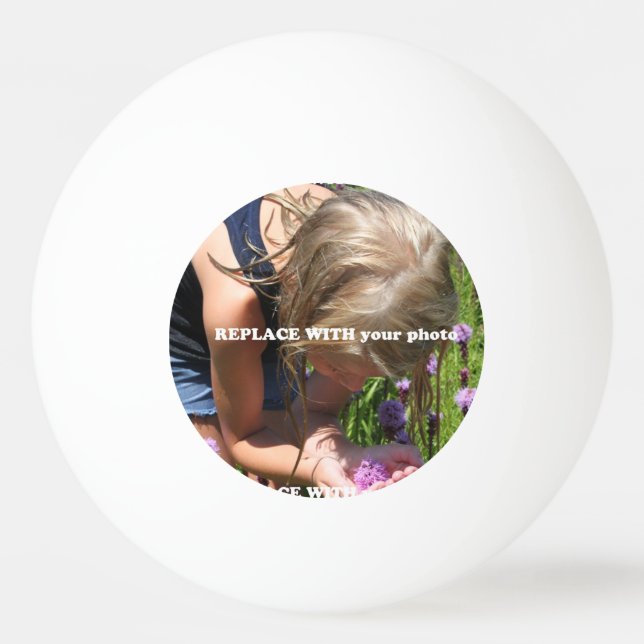 Personalisierte FotoPing Pong Bälle Tischtennisball (Vorderseite)