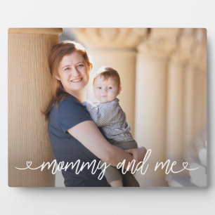 Personalisierte Fotoplatte 'Mutter und ich' - Groß