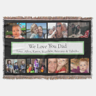 Personalisierte Fotos   Geschenke für Vater Decke