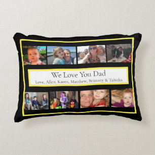 Personalisierte Fotos   Geschenke für Vater Dekokissen