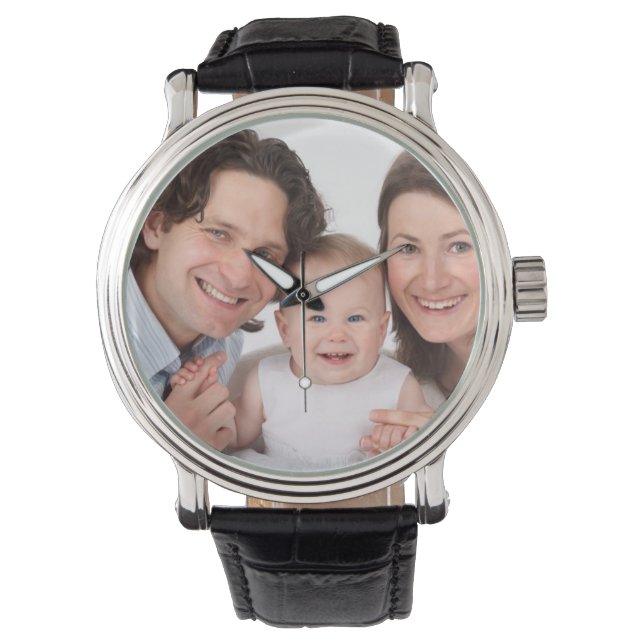 Personalisierte Fotos überwachen Armbanduhr (Vorderseite)
