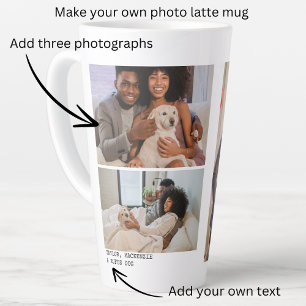 Personalisierte Fotos und Text Milchtasse