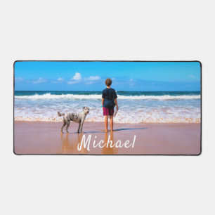 Personalisierte Fototischunterlage mit individuell Schreibtischunterlage