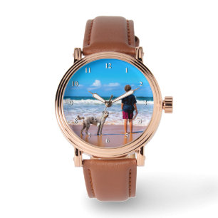 Personalisierte Fotouhr-Geschenke für Haustiere Armbanduhr