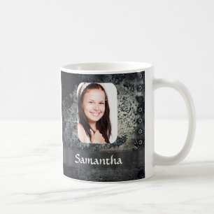 Personalisierte Fotovorlage aus Edelmetall Kaffeetasse