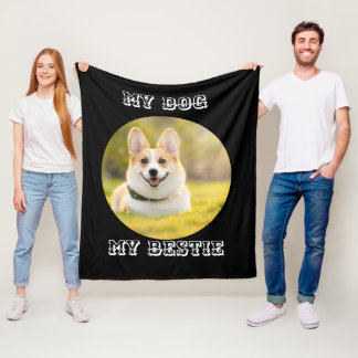 Personalisierte Fotovorlage für meinen Hund - Mein Fleecedecke