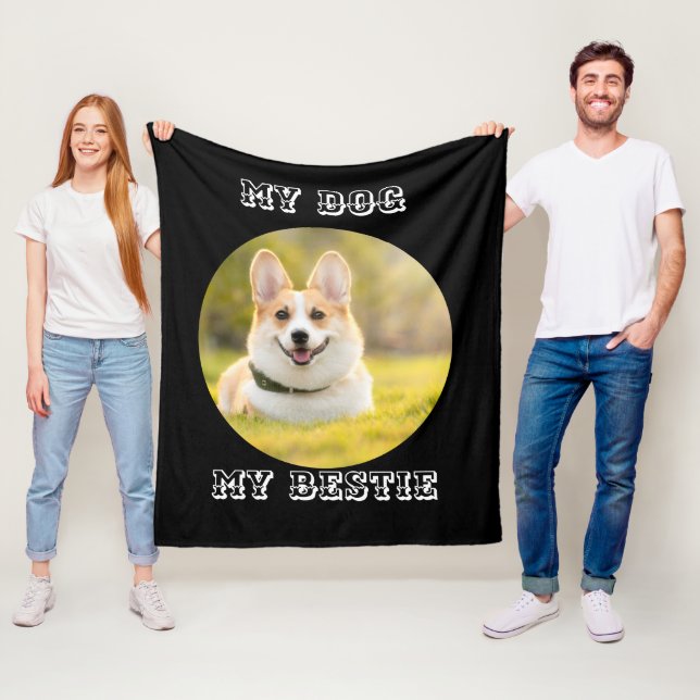 Personalisierte Fotovorlage für meinen Hund - Mein Fleecedecke (Beispiel)