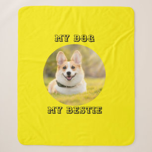 Personalisierte Fotovorlage für meinen Hund - Mein Sherpadecke