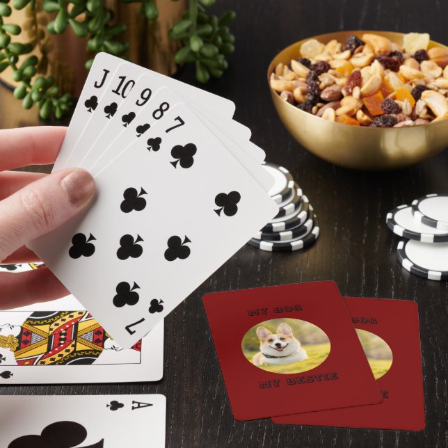Personalisierte Fotovorlage für meinen Hund - Mein Spielkarten (In Situ)