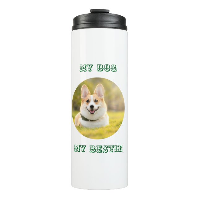 Personalisierte Fotovorlage für meinen Hund - Mein Thermosbecher (Vorderseite)