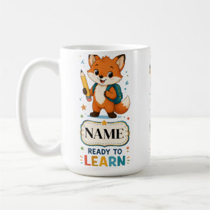 Personalisierte Fox Kids Rückkehr zur Schule Kaffeetasse