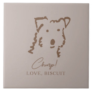 Personalisierte Fox-Terrier-Haustier-Dekorationsfl Fliese