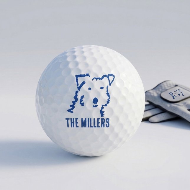 Personalisierte Fox Terrier Hunde Golfbälle (Von Creator hochgeladen)