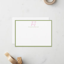 Personalisierte Fox Terrier Minimal Stationery
