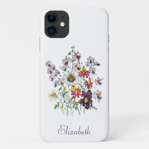 Personalisierte Fransenblumen/Samt-Trichterblumen Case-Mate iPhone Hülle