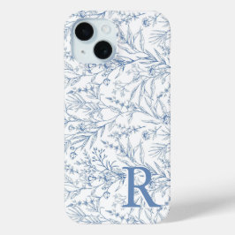 Personalisierte französische Blumenschildkröte Case-Mate iPhone Hülle