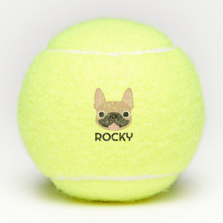 Personalisierte Französische Bulldogge Tennisbälle