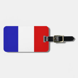 Personalisierte französische Flagge Gepäckmarke Gepäckanhänger