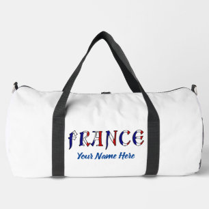 Personalisierte französische Flaggenfarben Frankre Duffle Bag