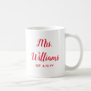 Personalisierte Frau Est Ihr Date Bride Geschenk C Kaffeetasse