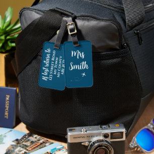 Personalisierte Frau Luggage Travel Tag Honeymoon Gepäckanhänger