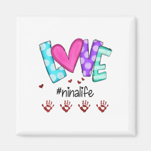 Personalisierte Frauenliebe Ninalife Kleine Hände Magnet